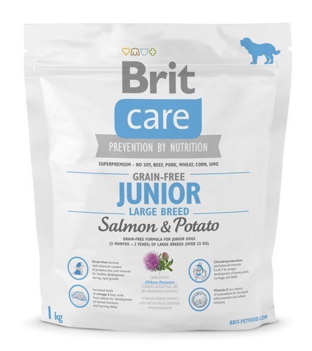 Brit Care Grain Free Junior Large Salmon & Potato 1kg