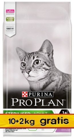 Purina Pro Plan Cat Sterilised Renal Adult Indyk 12kg (10+2kg gratis)