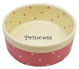 Yarro/Moderna Miska ceramiczna Princess różowa 13x5,5cm [Y2722]