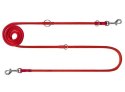CHABA Smycz linka regulowana - 14mm x 130/220cm czerwona