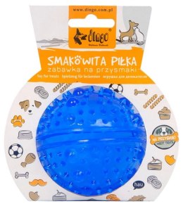 Dingo Zabawka dla psa - Smakowita piłka z kolcami 8cm niebieska