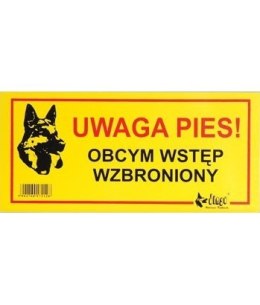 Dingo Tabliczka ostrzegawcza 