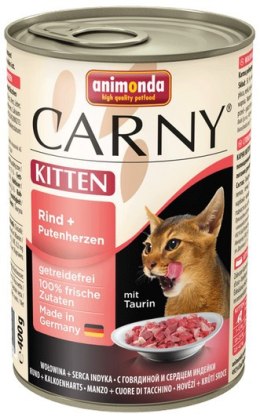 Animonda Carny Kitten Wołowina + Serca indyka puszka 400g