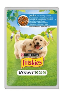 Friskies Dog Junior Kurczak i marchewka w sosie saszetka 100g
