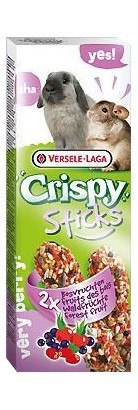 Versele-Laga Crispy Sticks Rabbit & Chinchilla Forest Fruits - kolby dla królików i szynszyli z leśnymi owocami 110g