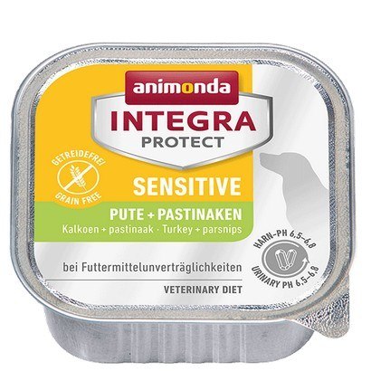 Animonda Integra Protect Sensitive dla psa indyk + pasternak tacka 150g