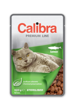 Calibra Premium Sterilised z Łososiem saszetka 100g