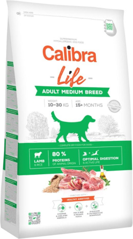 Calibra Dog Life Adult Medium Breed Lamb - jagnięcina 2,5kg