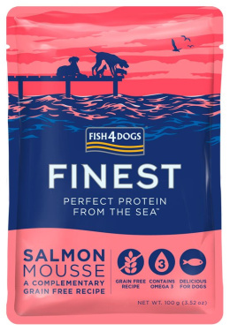 Fish4Dogs Finest Salmon Mousse - Łosoś mus 100g