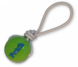 Planet Dog Fetch Ball piłka ze sznurem zielona [68733]
