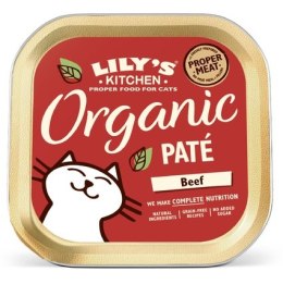 Lily's Kitchen Kot Organic Beef Dinner tacka 85g
