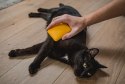 Fiboo Miękka szczotka dla kota żółta
