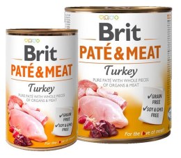 Brit Pate & Meat Dog Turkey puszka 800g
