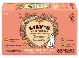 Lily's Kitchen Kot Multipack Everyday Favourites Trays 8x85g