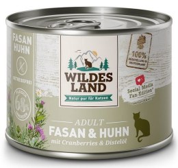 Wildes Land Cat Classic Adult Fasan & Huhn puszka 200g